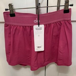 ALO Yoga Match Point Tennis Skirt in Raspberry Sorbet XS